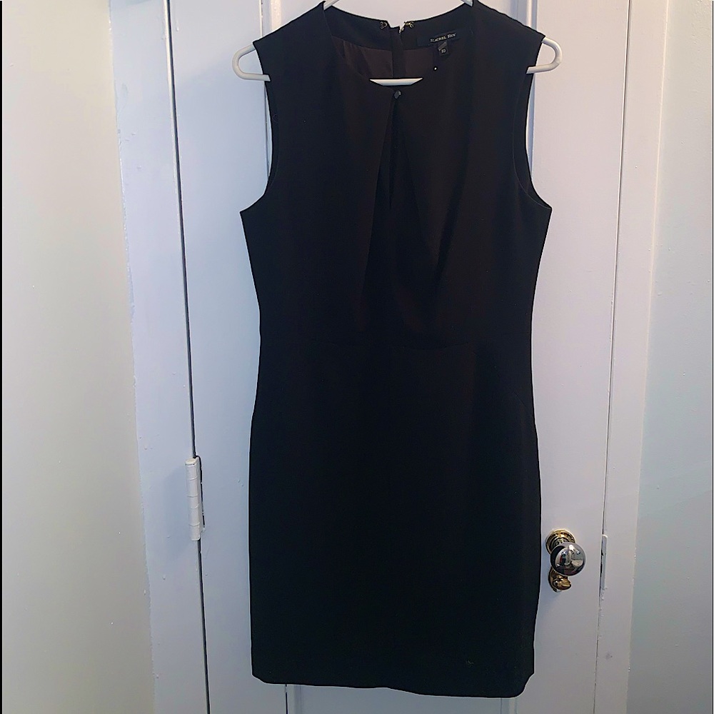 RACHEL ROY WOMEN'S BLACK KEYHOLE SHEATH COCKTAIL FORMAL DRESS